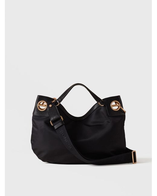 London Borsa Hobo Medium di Borbonese in Black