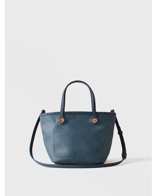 Flight Borsa Shopping Small di Borbonese in Blue