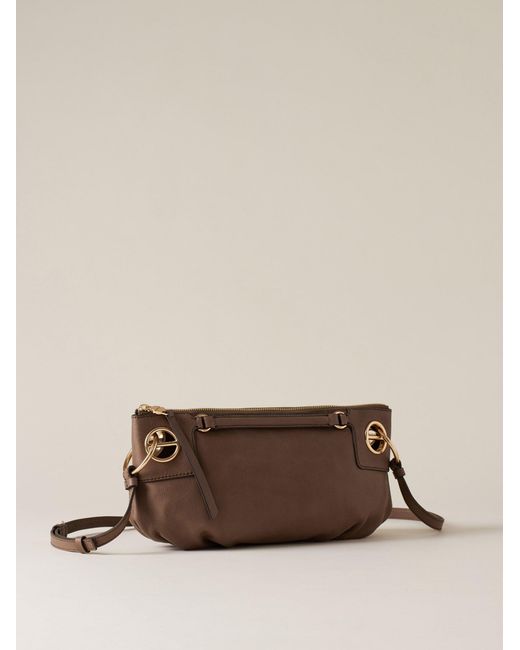 London Tracolla Small di Borbonese in Brown