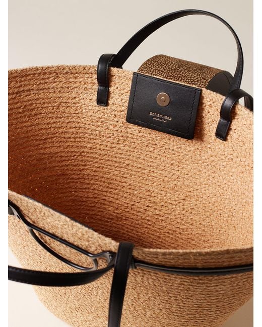 Shopping Bag di Borbonese in Natural