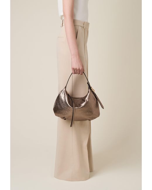 Prive Borsa Hobo Small di Borbonese in Natural