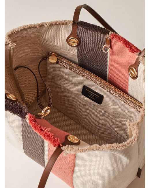 Flight Shopping Bag Medium di Borbonese in Natural