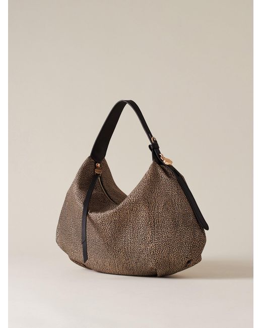 Prive Borsa Hobo Medium di Borbonese in Natural