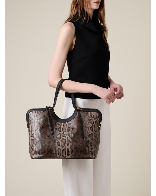 Bice Borsa Shopping Large di Borbonese in Natural