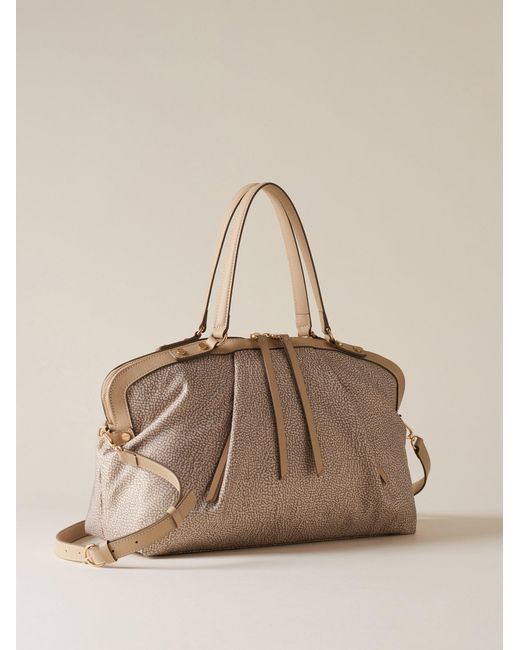 Frame Borsa Bauletto Medium di Borbonese in Natural