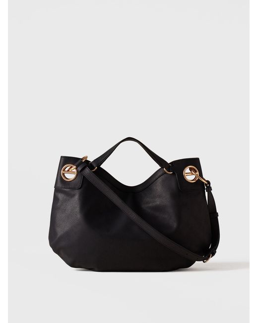 London Borsa Hobo Medium di Borbonese in Black