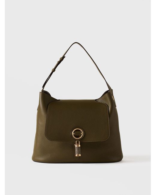 Premiere Borsa Hobo Medium di Borbonese in Natural