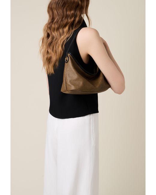 Flight Borsa Hobo Small di Borbonese in Natural