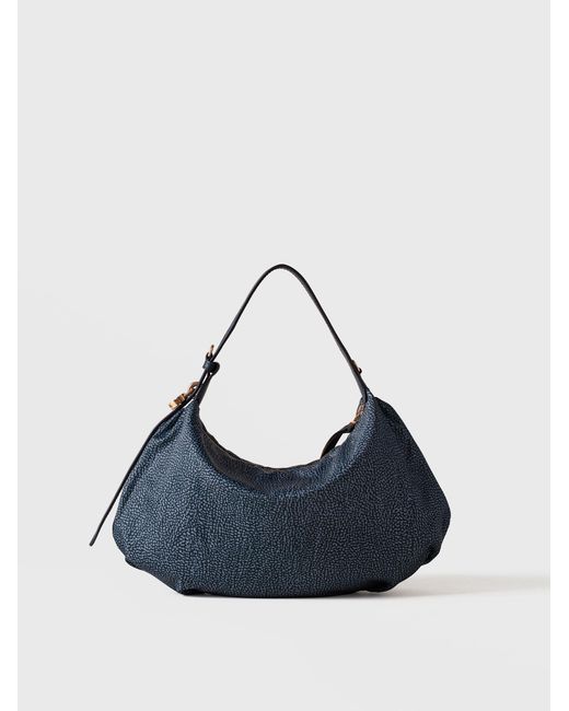 Prive Borsa Hobo Small di Borbonese in Blue
