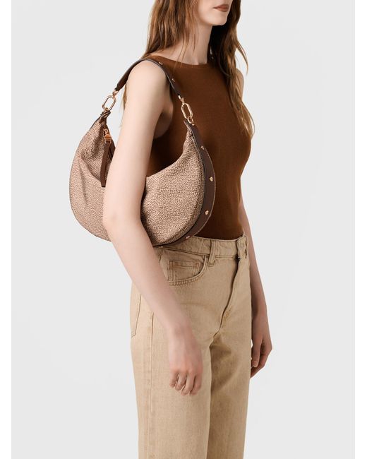 Frame Borsa Hobo Medium di Borbonese in Natural