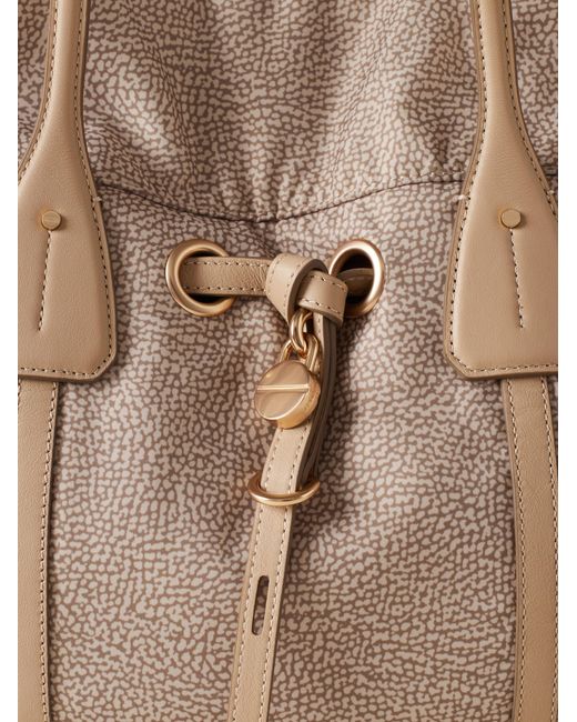 Prive Borsa Shopping Large di Borbonese in Natural