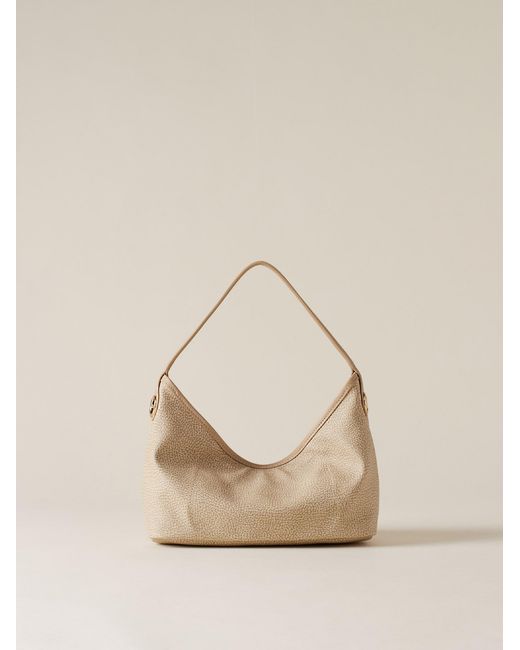 Flight Borsa Hobo Small di Borbonese in Natural