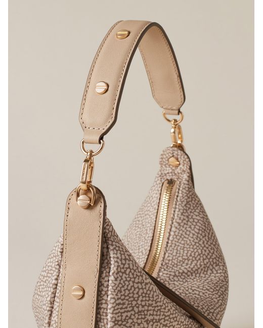 Frame Borsa Hobo Small di Borbonese in Natural