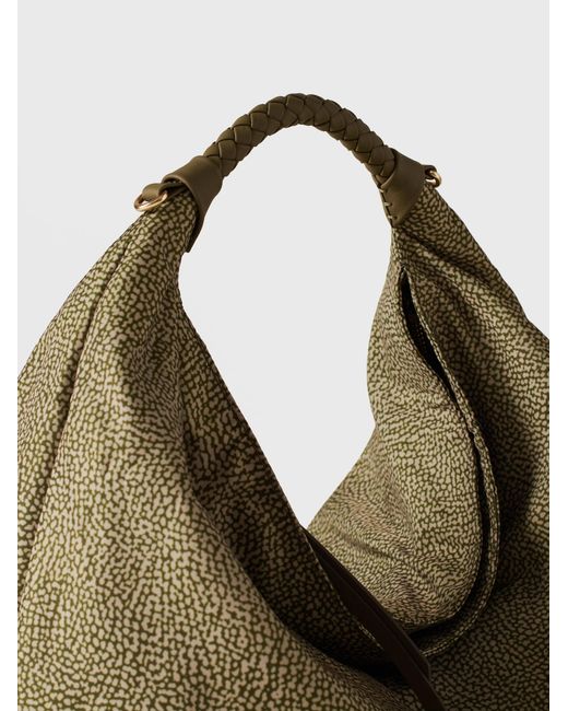 Plie Borsa Hobo Medium di Borbonese in Natural