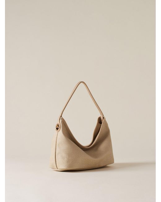 Flight Borsa Hobo Small di Borbonese in Natural