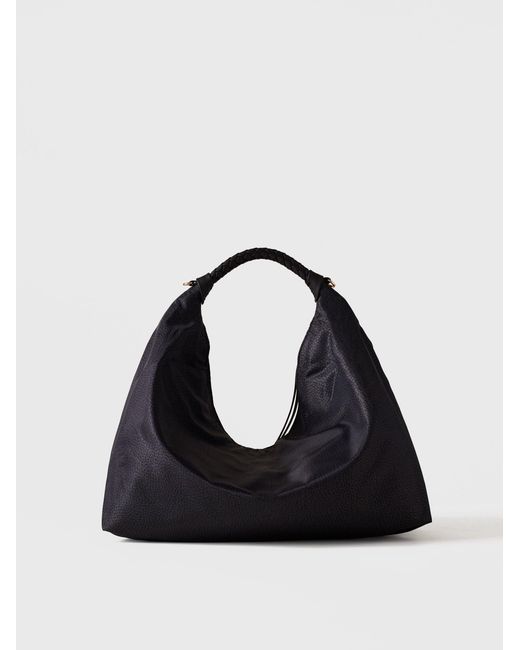 Plie Borsa Hobo Medium di Borbonese in Black
