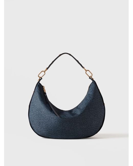 Frame Borsa Hobo Medium di Borbonese in Blue