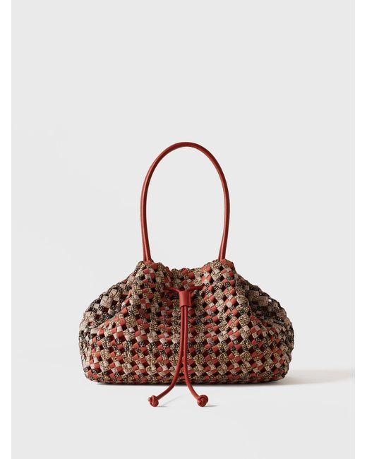 La Nido Borsa Shopping Medium di Borbonese in Natural