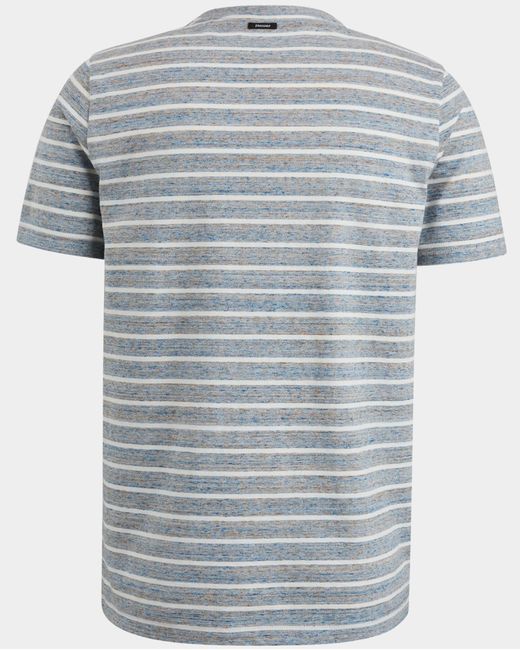 Vanguard T-shirt Korte Mouw Blauw Short Sleeve R-neck Melange J in het Gray voor heren