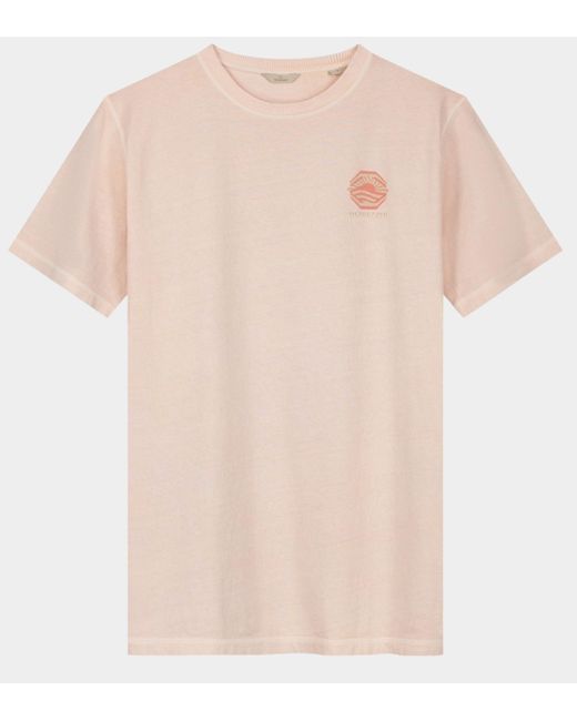 Dstrezzed T-shirt Korte Mouw Roze Ds_ty Tee in het Natural voor heren