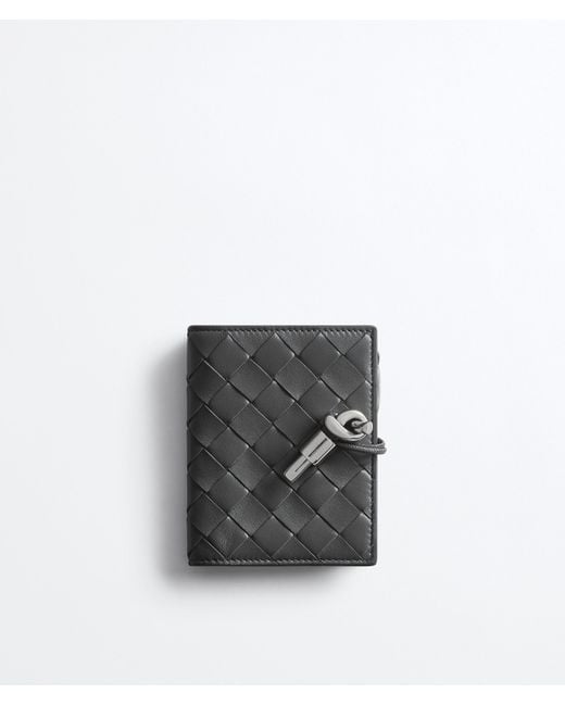 Bottega Veneta White Andiamo Small Bi-Fold Wallet