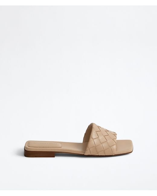 Bottega Veneta White Parco Flat Mule