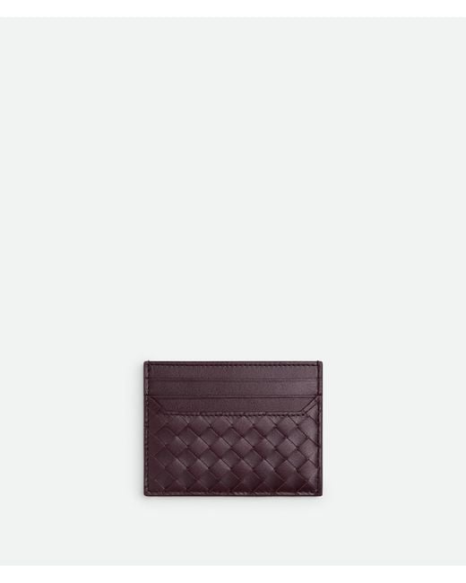 Bottega Veneta Purple Intrecciato Piccolo Card Case for men