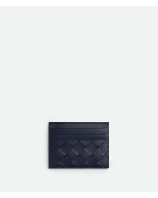 メンズ Bottega Veneta イントレチャート クレジットカードケース Blue