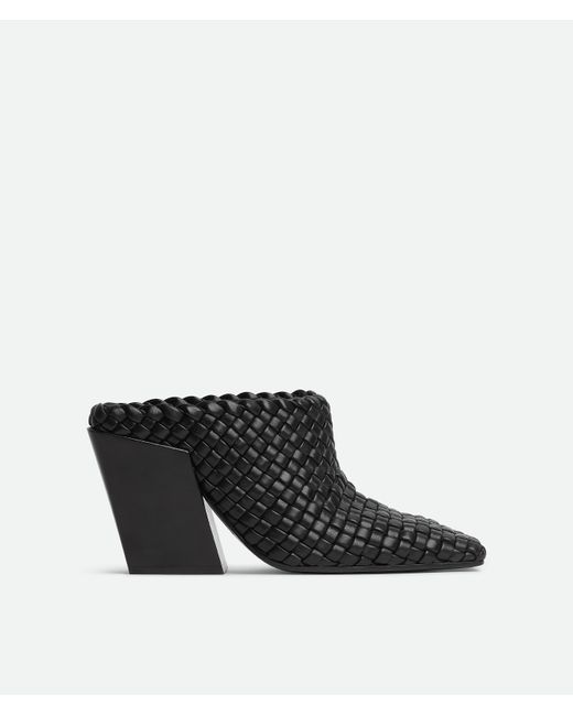 Bottega Veneta Black Ventura Mule