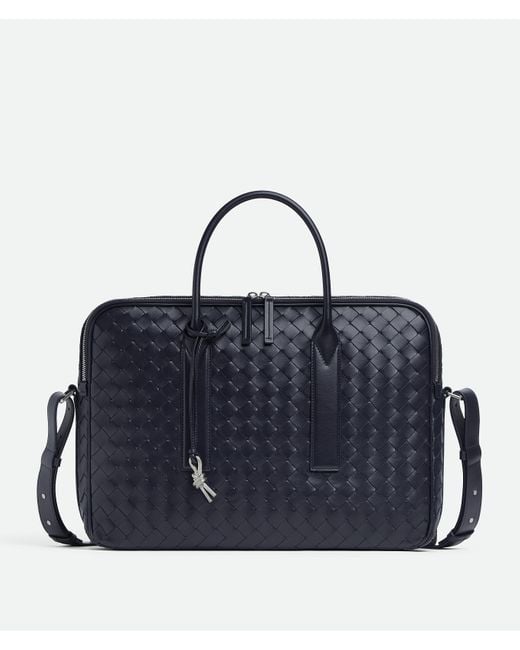 Borsa Business Getaway di Bottega Veneta in Blue da Uomo
