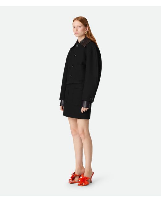 Bottega Veneta コットン クロップドジャケット Black