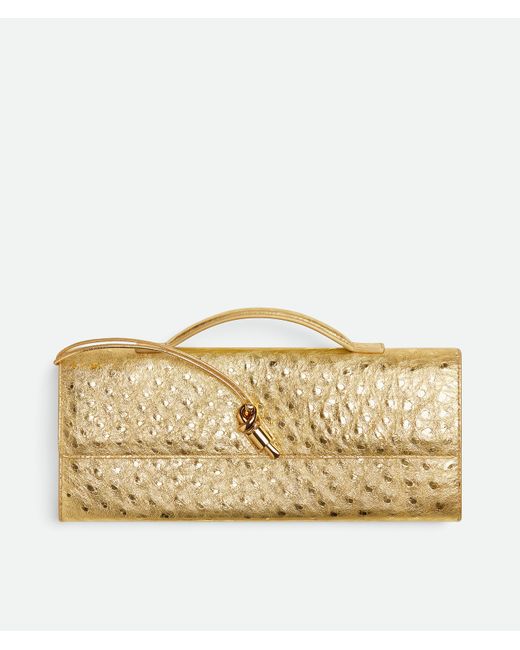 Bottega Veneta Metallic Andiamo Clutch