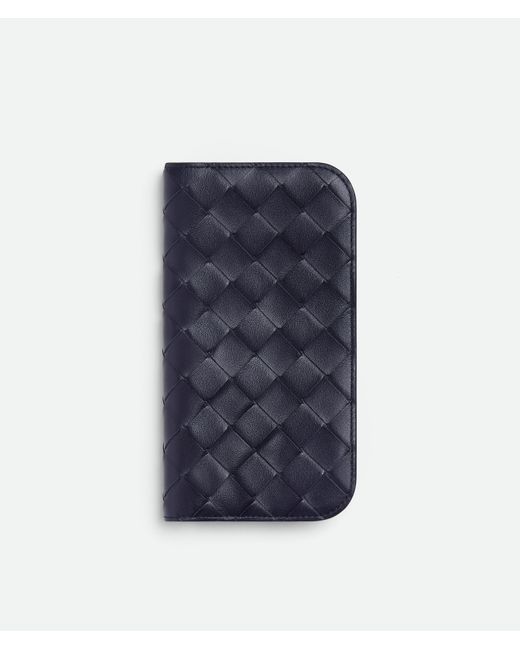 Bottega Veneta Blue Intrecciato Iphone 16 Pro Foglio Case for men