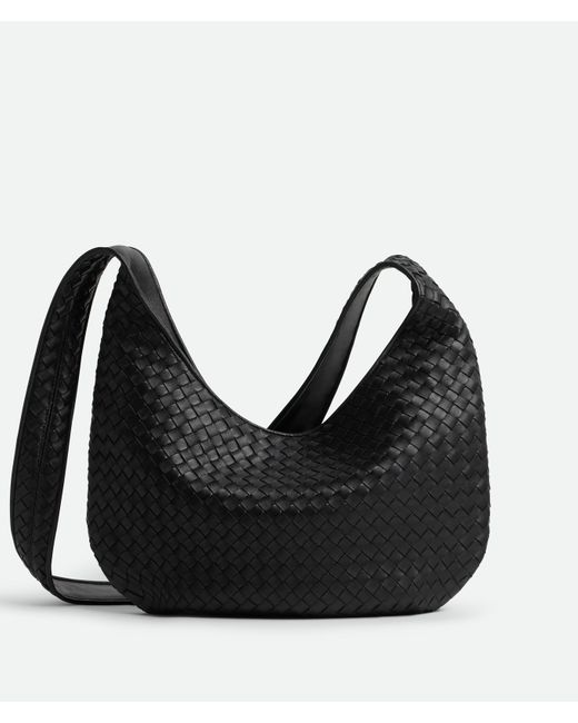 BOTTEGA VENETA 25S VENETO BAG 27 IN BLACK CALFSKIN SILVER HARDWARE