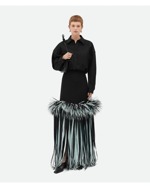 ボッテガヴェネタ Bottega Veneta Viscose Skirt Bottega Veneta Lightweight Viscose Loops Skirt in Chalk | FWRD