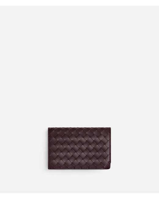 Bottega Veneta Intrecciato Piccolo Visitenkartenetui in Purple für Herren