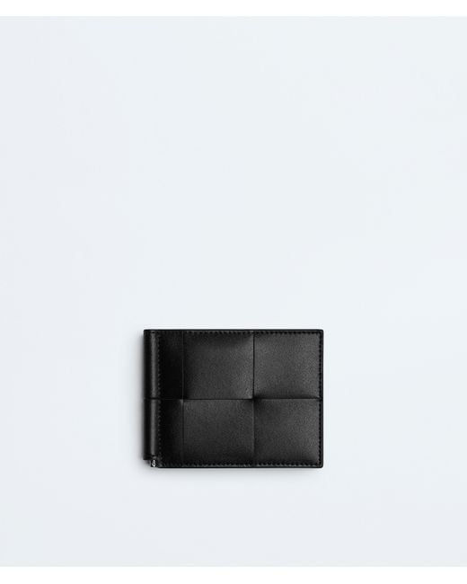Bottega Veneta Black Cassette Bill Clip Wallet for men