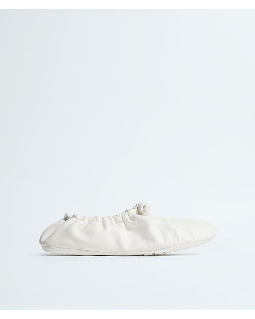 Bottega Veneta White Fantasmina Ballerina