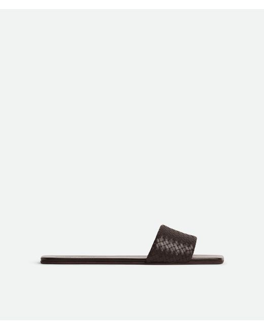 Bottega Veneta White Palazzo Travel Flat Mule
