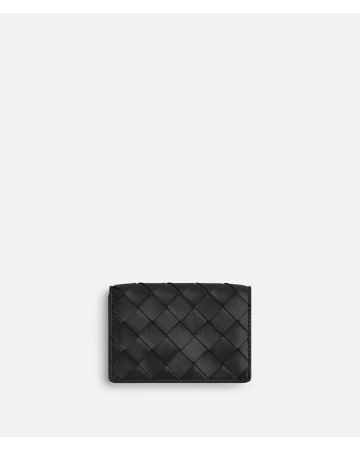 Bottega Veneta イントレチャート ビジネスカードケース Black