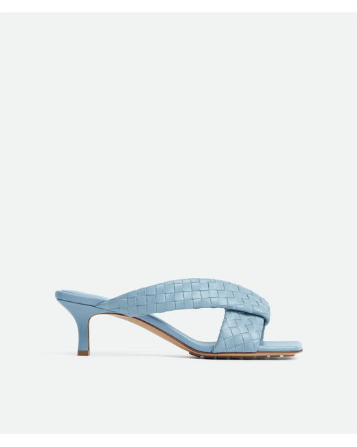 Bottega Veneta Blue Riva Mules