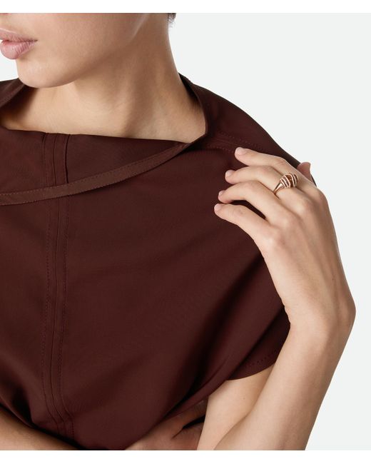 Bottega Veneta White Drop Ring