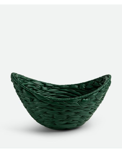 Bottega Veneta Green Intreccio Foulard Nest Basket