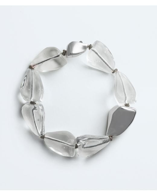 Bottega Veneta Metallic Prisma Necklace
