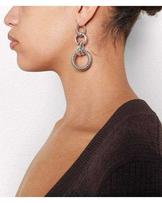 Bottega Veneta Earring in Metallic - Lyst