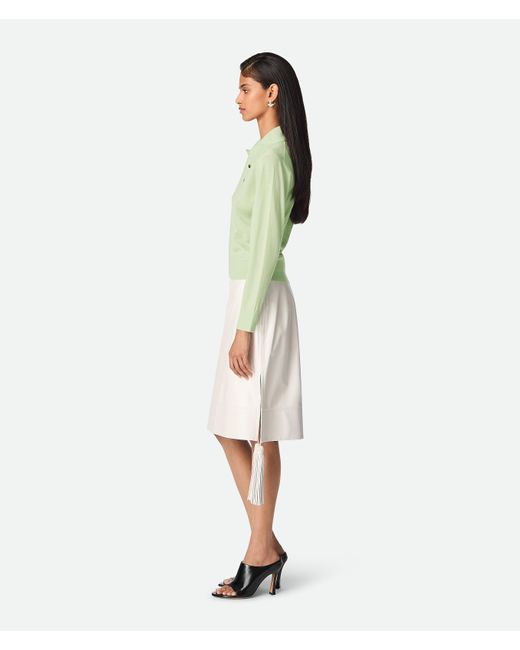 Bottega Veneta ライト ファイン カシミア ポロ Green