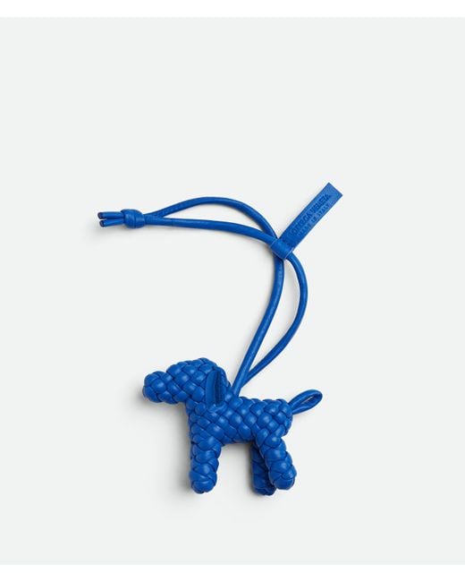Bottega Veneta Blue Dog Charm