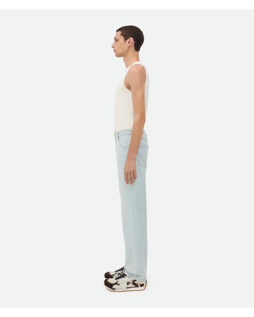 メンズ Bottega Veneta エクストラ ブリーチ ストレート デニムパンツ White