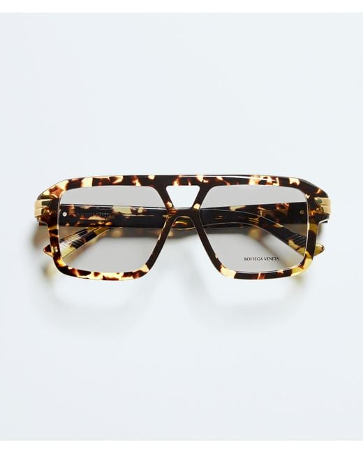 Bottega Veneta Multicolor Mitre Aviator Eyeglasses