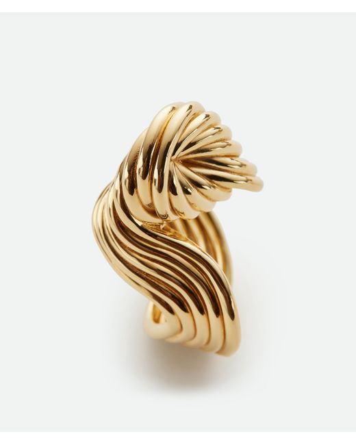 Bottega Veneta Metallic Slice Ring